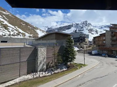 Vue générale sur la montagne ou vue sur la montagne depuis l'appartement