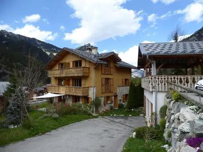 Vue générale sur la montagne ou vue sur la montagne depuis l'appartement