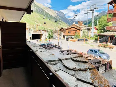 Vue générale sur la montagne ou vue sur la montagne depuis l'appartement