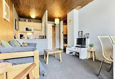 Cuisine ou kitchenette dans l'établissement Résidence Lot 300 A Et B - Appartement 2 pièces 4 personnes proche des pistes et des commerces dans le quartier du Lavachet. Situé au 4ème étage d'une rési MAE-1926