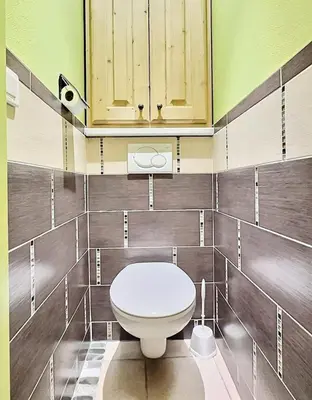 Salle de bains dans l'établissement Résidence Le Bec Rouge - Joli studio rénové avec goût pour 4 personnes à Tignes ski aux pieds et proche des commerces dans le quartier du Lac. Appartemen MAE-2094