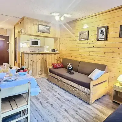 Résidence Le Pramecou - Joli studio 4 personnes à Tignes proche des pistes et des commerces dans le quartier du Val Claret. Appartement situé au 5ème ét MAE-2133