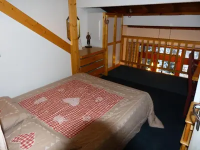 Un ou plusieurs lits dans un hébergement de l'établissement Résidence Archeboc - Appartement 5 personnes à Arc 1800 proche des pistes dans le village de Charmettoger MAE-1746