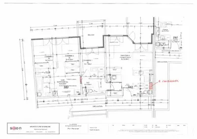 Plan de l'établissement Résidence Aiguille Des Glaciers - Appartement 4 pièces entièrement rénové pour 8 personnes au coeur de la station d'Arc 1800 dans le village des Villards MAE-1871