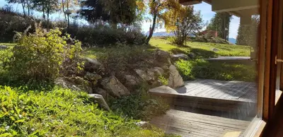 Jardin de l'établissement Résidence Lauzieres - Appartement 2 pièces pour 7 personnes skis aux pieds et proche des commerces dans le village du Charvet à Arc 1800 MAE-1876