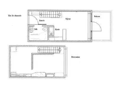Plan de l'établissement Résidence Archeboc - Appartement 5 personnes à Arc 1800 proche des pistes dans le village de Charmettoger MAE-1917