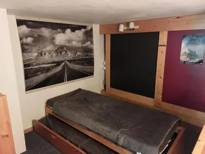Un ou plusieurs lits dans un hébergement de l'établissement Résidence Mirantin 2 - Duplex pour 4 personnes proche des pistes et des commerces - Résidence calme dans le village de Charmettogerà Arc 1800 MAE-1980