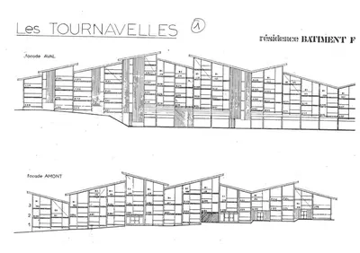 Plan de l'établissement Résidence Tournavelles - Studio 3 personnes au pied des pistes et des commerces, proche de l'ESF et de la garderie dans le village des Villards à Arc 180 MAE-1984