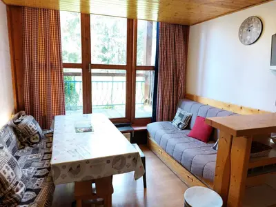 Coin salon dans l'établissement Résidence Archeboc - Appartement en duplex pour 6 personnes à Arc 1800 proche des pistes dans le village de Charmettoger MAE-2023