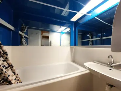 Salle de bains dans l'établissement Résidence Archeboc - Appartement en duplex pour 6 personnes à Arc 1800 proche des pistes dans le village de Charmettoger MAE-2023