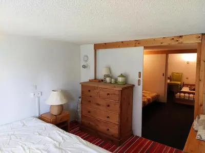Un ou plusieurs lits dans un hébergement de l'établissement Résidence Archeboc - Appartement en duplex pour 6 personnes à Arc 1800 proche des pistes dans le village de Charmettoger MAE-2023