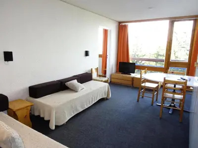 Un ou plusieurs lits dans un hébergement de l'établissement Résidence Bellecote - Appartement 2 pièces 5 personnes au centre de la station d'Arc 1800, pied des pistes et proche des commerces dans le village du MAE-2067