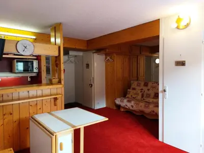 Cuisine ou kitchenette dans l'établissement Résidence Tournavelles - Bel appartement 2 pièces 5 personnes au pied des pistes et des commerces, proche de l'ESF et de la garderie dans le village des MAE-2068