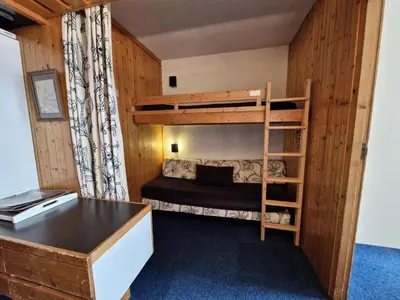 Un ou plusieurs lits dans un hébergement de l'établissement Résidence Nova - Appartement 2 pièces 6 personnes proche des pistes, des commerces, de la garderie et de l'ESF au centre de la station d’Arc 1800 MAE-2178