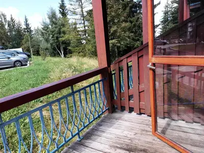 Balcon ou terrasse dans l'établissement Résidence Archeboc - Appartement en duplex pour 6 personnes à Arc 1800 proche des pistes dans le village de Charmettoger MAE-2694