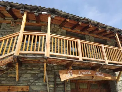 Balcon ou terrasse dans l'établissement Chalet Le Grand Méan