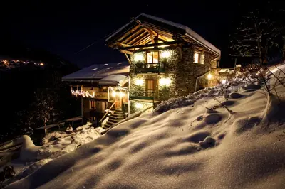 L'établissement Appartement Gentiane de 85m2 avec sauna à 10 min des pistes en hiver