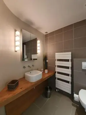 Salle de bains dans l'établissement Appartement Marquise de 110m2 avec vue et sauna à 10 min des pistes