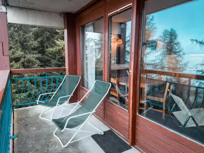 Balcon ou terrasse dans l'établissement Résidence Ruitor Arc 1800 - Appartement 3 pièces pour 6 personnes dans une résidence calme, proche du télécabine dans le village de Charmettoger à Arc 1800 MAE-1722
