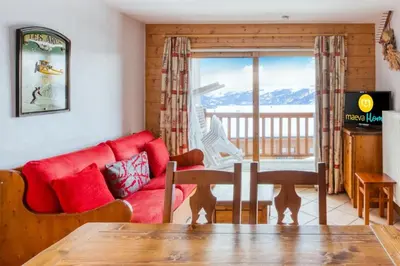 Vue générale sur la montagne ou vue sur la montagne depuis l'appartement