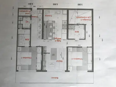 Plan de l'établissement Appartement Centre Val-d'Isère pour 6 pers, Balcon Ensoleillé - FR-1-518-87