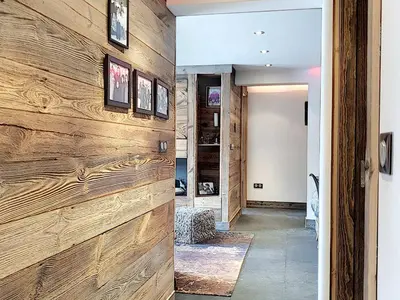Coin salon dans l'établissement Appartement Centre Val-d'Isère pour 6 pers, Balcon Ensoleillé - FR-1-518-87