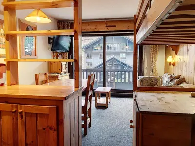 Plan de l'établissement Studio confort avec balcon, centre Val-d'Isère - FR-1-518-122