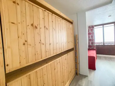 Plan de l'établissement Studio lumineux ski-aux-pieds avec balcon, animaux acceptés - FR-1-502-309
