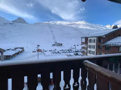 Vue générale sur la montagne ou vue sur la montagne depuis l'appartement