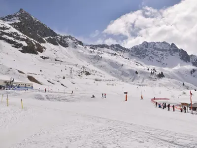 L'établissement Studio rénové 2019 · Ski aux pieds · Balcon · 4 pers - FR-1-181-1997 en hiver