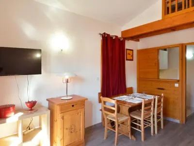 Télévision ou salle de divertissement dans l'établissement Confortable appartement avec mezzanine, 5 pers, animaux admis, wifi - FR-1-181-2067