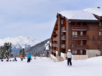 L'établissement Appartement spacieux 5 pers · Skis aux pieds · Balcon vue pistes - FR-1-181-2180 en hiver