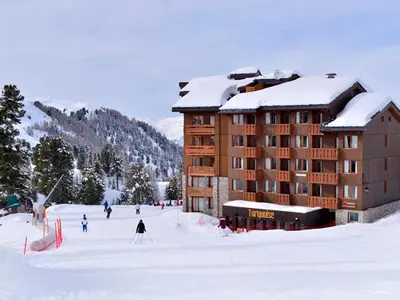 L'établissement Appartement avec balcon et accès direct pistes, animaux admis - FR-1-181-2225 en hiver