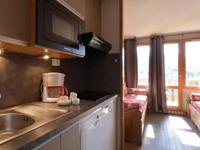 Cuisine ou kitchenette dans l'établissement Appartement rénové · Pied des pistes · Animaux admis · Parking · 5 pers - FR-1-181-2136