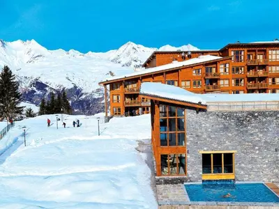 L'établissement Appartement de standing avec balcon, skis aux pieds - FR-1-346-318 en hiver