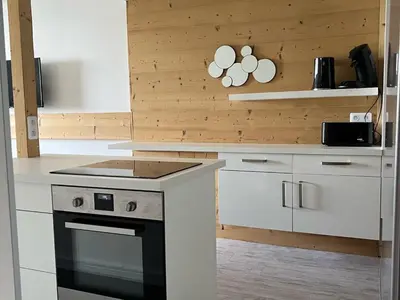 Cuisine ou kitchenette dans l'établissement Appartement chaleureux 3 pièces, 6/7 pers, WiFi, proche station - FR-1-346-325