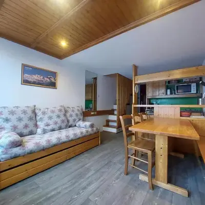 Duplex ski aux pieds avec balcon