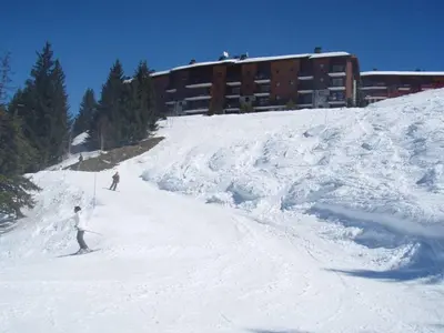 L'établissement Appartement lumineux au calme avec balcon et accès skis aux pieds - FR-1-346-397 en hiver