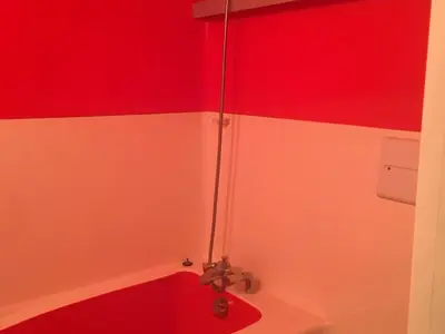 Salle de bains dans l'établissement Studio lumineux aux Arcs 2000, accès ski et balcon - FR-1-346-446