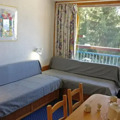 Studio cabine 4 pers au pied des pistes avec balcon - FR-1-346-458