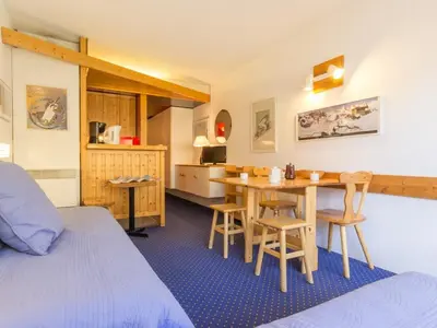 Plan de l'établissement Studio lumineux · Ski aux pieds · Balcon sud · 4 couchages - FR-1-346-462