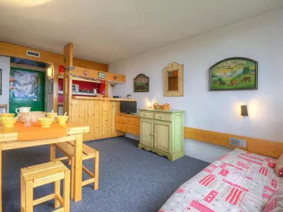 Cuisine ou kitchenette dans l'établissement Appartement 5 pers. aux Arcs 1800, Ski aux pieds, Balcon - FR-1-346-490