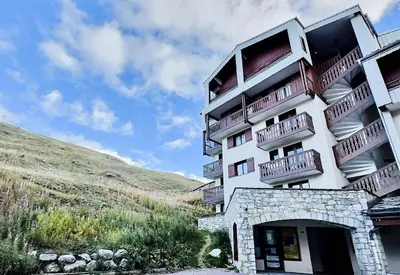 Plan de l'établissement Résidence Hameau Du Borsat - Studio 4 personnes à Tignes au pied des pistes et proche des commerces dans le quartier du Val Claret. Appartement situé au pied MAE-2106