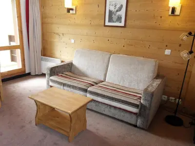 Coin salon dans l'établissement Appartement à Belle Plagne, accès pistes, 4 pers. - FR-1-181-2317