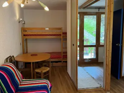 Plan de l'établissement Studio divisible 4 pers au cœur de la station, animaux admis, vue pistes - FR-1-181-2314