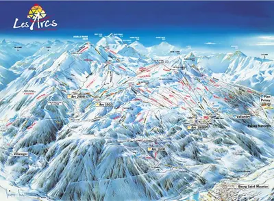 L'établissement Résidence Varet - Studio 5 personnes à Arc 2000 avec vue sur les pistes et la station MAE-2073 en hiver