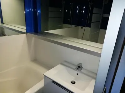 Salle de bains dans l'établissement Résidence Archeboc - Appartement 5 personnes à Arc 1800 proche des pistes dans le village de Charmettoger MAE-6562