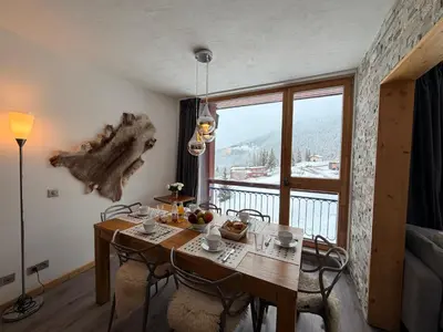 Balcon ou terrasse dans l'établissement Residence Pierra Menta
