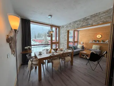 Coin salon dans l'établissement Residence Pierra Menta