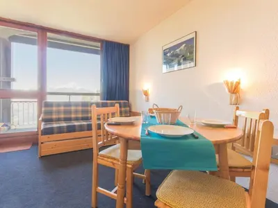 Coin salon dans l'établissement Studio confortable pour 5 pers, proche centre station - FR-1-346-449